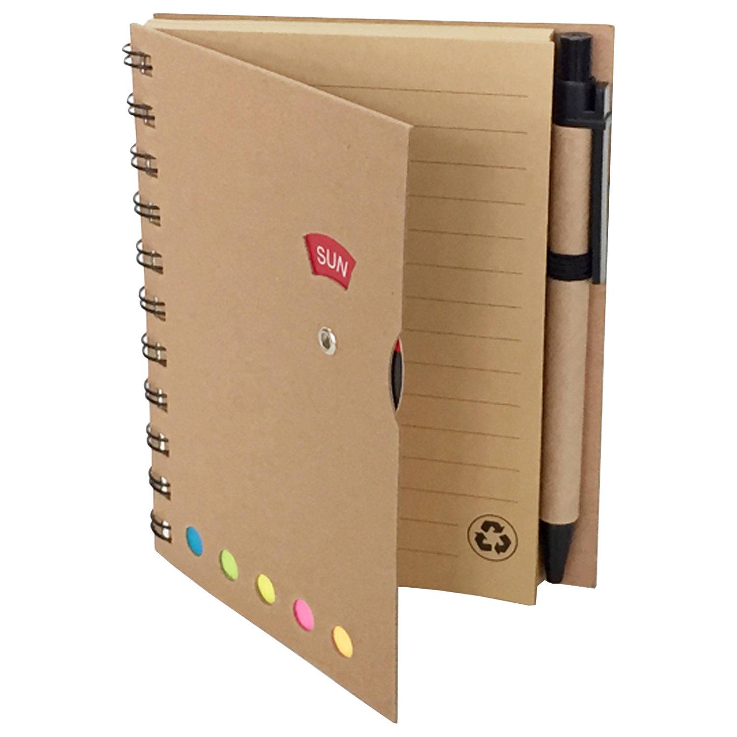 Cuaderno – Libreta – Memo set Tapa carton con Bolígrafo